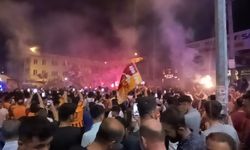Adıyaman'da Galatasaray taraftarlarından coşkulu kutlama
