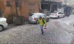 Diyarbakır’da sağanak va dolu yağışı