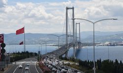 Osmangazi Köprüsü'nde bayram trafiği yoğunluğu/Ek fotoğraflar
