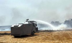 Çorlu'da tarım arazisinde yangın; TOMA ile de müdahale ediliyor