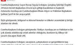 Cumhurbaşkanı Erdoğan, Türkiye-Azerbaycan-Pakistan üçlü görüşmesine katıldı (2)