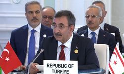 Cumhurbaşkanı Yardımcısı Cevdet Yılmaz Türk Devletleri Teşkilatı Gayriresmi Zirve Toplantısı'nda konuştu
