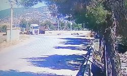 Gaziantep’te 4 kişinin yaralandığı motosiklet kazası kamerada