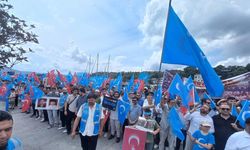 İstanbul - Sarıyer'de Urumçi katliamı protestosu