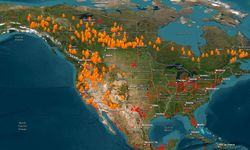 Kuzey Amerika kıtasında şiddetli orman yangınları