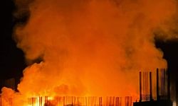 Şırnak’ta yapımı süren hastane inşaatında yangın / Ek fotoğraflar