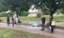 Yağış nedeniyle debisi yükselen Nilüfer Çayı'nda sürüklenen erkek cesedi bulundu