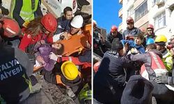 Antalyalı ekiplerden 80 saat sonra gelen mucize! 2 kardeş kurtarıldı! Anneleri için çalışmalar sürüyor