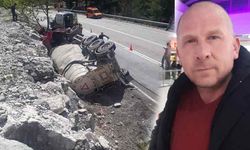 Finike- Elmalı karayolunda TIR devrildi! Sürücü Arif Osman Şener hayatını kaybetti