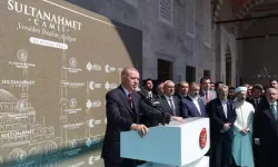 Erdoğan'dan Sultanahmet Camii açılışında sert sözler: Yuh yetmez