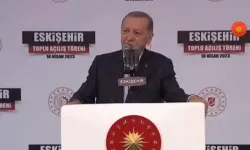 Başkan Erdoğan Eskişehir'de! Törene o pankart damga vurdu