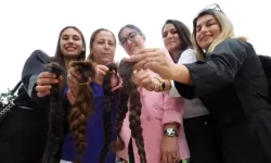 Kadın tekvandoculardan 'Saçım saçın olsun' kampanyasına destek