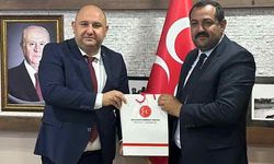 AK Parti İl eski Başkanı Av. Rıza Sümer'den MHP İl Başkanı Onur Temel'e ziyaret