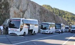 Antalya'da yolcu otobüsü alev aldı!
