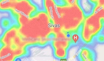 Sivas'ın koronavirüs haritası kırmızıya büründü!