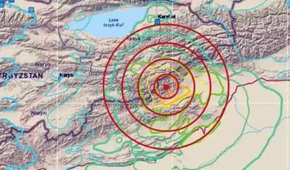 Son dakika... Kırgızistan'da 7 büyüklüğünde deprem