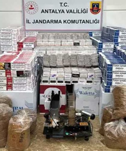 Antalya'da 190 kilogram kıyılmış tütün ele geçirildi