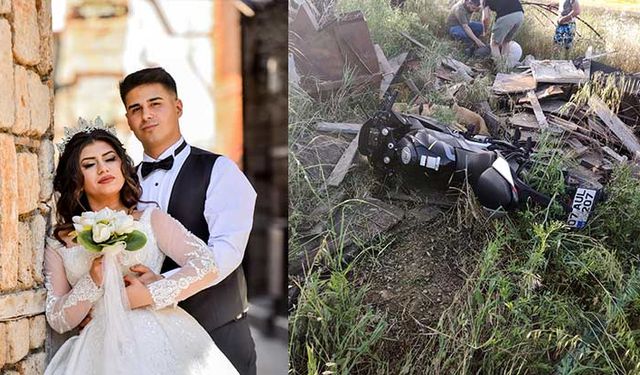 Antalya'da yeni evli çift kazada yaralandı