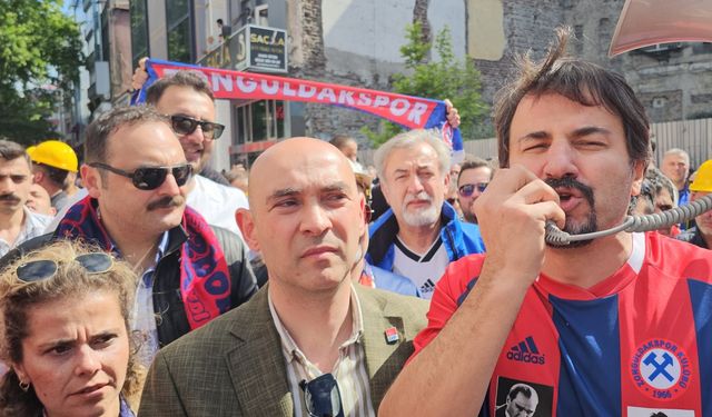 Zonguldak Kömürspor taraftarlarından TFF'ye tepki yürüyüşü
