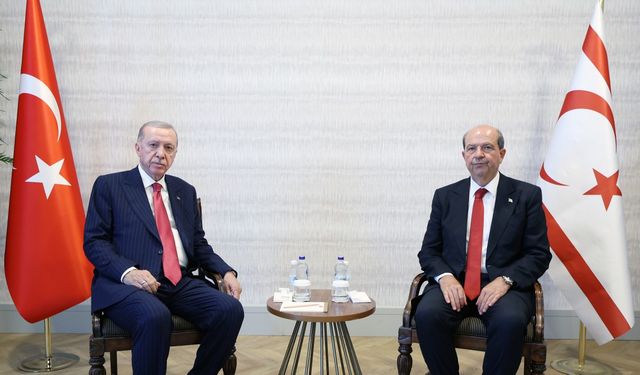 Cumhurbaşkanı Erdoğan, KKTC Cumhurbaşkanı Tatar ile görüştü-GÖRÜNTÜ EKLENDİ