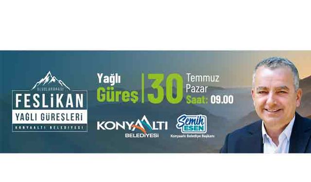 Konyaaltı Belediyesi Feslikan Yağlı Güreşleri reklamı