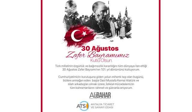 Antalya Ticaret ve Sanayi Odası 30 Ağustos reklamı
