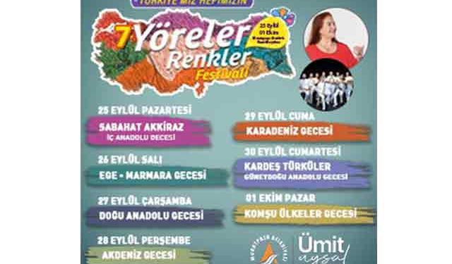 Muratpaşa Belediyesi 7 Yöreler ve Renkler Festivali reklamı