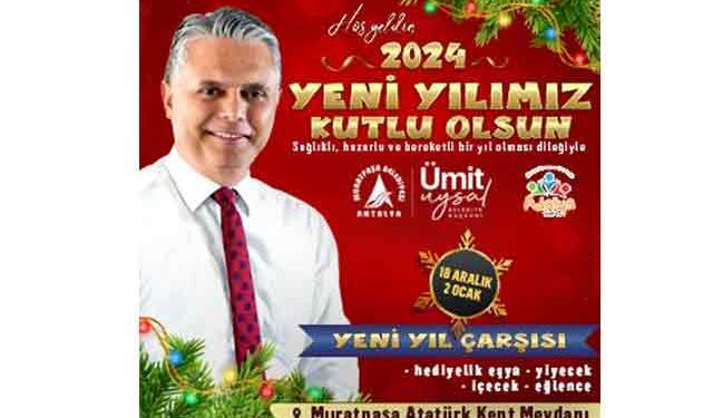 Muratpaşa Belediyesi Yılbaşı Çarşısı reklamı