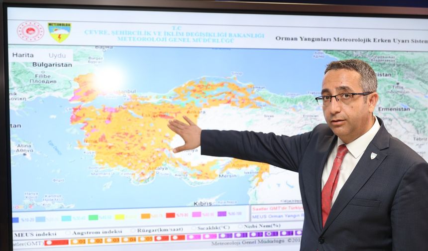 Meteoroloji, 'MEUS' ile yangın risk haritaları oluşturuyor