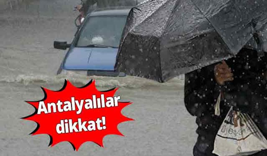 Antalya'da hava durumu! Uyarılar peş peşe geliyor! 20.4.2024